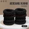 娇雪菲黑色超宽加粗无接缝发绳6个 扎头绳橡皮筋发圈发饰发带秋冬款 实拍图