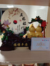 礼之源 招财葫芦平安扣摆件 天然玉石工艺品 家居客厅玄关酒柜装饰品 沙金色福禄平安扣五福临门 实拍图