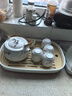 拜杰茶盘茶托 沥水托盘茶海放茶杯功夫茶具储水沥水盘托盘 长方形大号 实拍图