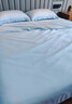 进出口防螨莱赛尔天丝四件套轻奢高级感被套床单床笠凉感床品套件 轻奢-夏日蓝【莱赛尔兰精天丝】 1.8m床单款四件套-被套200X230cm 实拍图