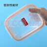 乐扣乐扣（LOCK&LOCK）耐热玻璃保鲜盒微波炉饭盒上班族学生便当盒水果饭菜保鲜碗三件套 实拍图