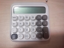 得力（deli）圆点高按键时尚计算器 12位数字宽屏显示 高颜值学生四年级计算器 办公用品 学习用品 白色 TE36 实拍图
