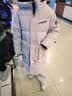 雪中飞（SNOWFLYING）儿童羽绒服男童女童冬季新款御寒加厚中大童长款羽绒服灰粉紫150 实拍图
