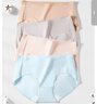 京东京造【A类新疆棉】女士内裤10A抑菌蚕丝裆纯棉三角内裤女中腰大码2XL 实拍图