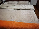 京东京造 220g牛奶绒四件套 A类秋冬加厚高克重法兰绒保暖双人床单枕套被套 1.5米床 椰云Milky 实拍图