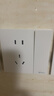 公牛（BULL）开关插座G57蝶翼超薄一开双控五孔带开关插座G57E334暮雪白暗装 实拍图
