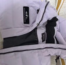 波司登（BOSIDENG）羽绒服女士加厚鹅绒连帽商场同款时尚百搭外套B250242302 【店长推荐】冰穹提花紫9ER2 2XL 180/100A 体重约140-150斤 实拍图