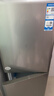 海尔（Haier）「一级能效风冷无霜」165L两门小冰箱真省电黑金净化灰色HC2-165WGHC2E9S9国家补贴 实拍图