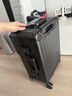 京东京造无界铝框20英寸行李箱男女 拉杆箱密码箱登机皮箱明日达 黑明日达 实拍图