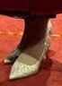 达芙妮高跟鞋女尖头细跟气质亮片婚宴鞋女单鞋4623101088 香槟色 38  实拍图