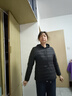 轻薄棉服女保暖内胆短款大码显瘦外套秋冬圆领外套女装 黑色 3XL 建议110-125斤 实拍图