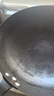 阎铁匠章丘炒锅铁锅 炒菜锅无涂层家用不易粘锅圆底轻便炒勺锻打已开锅 34cm黑锅镜面木把款4-6人D 34cm 圆底炒锅 实拍图