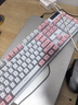 银雕(YINDIAO) K500键盘彩包升级版 机械手感 游戏背光电竞办公 USB外接 全尺寸 白粉双拼混光有线键盘 实拍图
