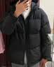 坦博尔【店铺推荐】新款连帽羽绒服男短款宽松休闲冬装外套TF236353 黑色 L (175) 实拍图