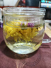 富光花茶杯 男女士茶水分离杯子 双层办公泡茶玻璃杯带把高硼硅水杯 实拍图