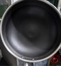 康巴赫炒锅不粘锅316L不锈钢炒菜锅32cm蜂窝平底煎炒锅电磁炉燃气灶通用 实拍图