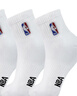 NBA袜子男士秋冬跑步运动袜吸汗无骨棉袜抗菌防臭消臭中筒篮球袜3双 实拍图