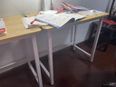 舒客艺家 电脑桌台式小户型小桌子家用学习桌写字办公书桌电竞长条桌子 木纹白架单桌80*50*74 加固电脑桌 实拍图