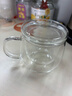 富光花茶杯 男女士茶水分离杯子 双层办公泡茶玻璃杯带把高硼硅水杯 实拍图