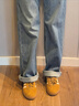 adidas「T头鞋」VL COURT复古休闲板鞋德训鞋男女阿迪达斯轻运动   岩层青铜色/乳白色/黄色 (推荐女生买小半码)   38.5 实拍图