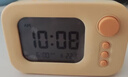 得力(deli)电子闹钟学生专用起床神器计时器儿童智能闹钟超大声男孩女生桌面时钟LE104黄色 实拍图
