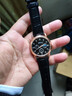 【网红爆款】商务腕表石英运动表休闲皮带男女手表 黑色 实拍图
