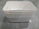 访客（FK）收纳盒桌面办公桌零食厨房整理盒杂物收纳筐内衣物整理储物盒 收纳盒加厚3只无盖【25*16.5*10】 实拍图