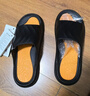 回力运动拖鞋男浴室内户外穿减震防滑厚底凉拖鞋HL3967黑黄色42-43码 实拍图