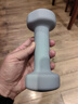 Keep哑铃彩色浸塑环保男女1-10kg家用健身器材全身肌肉塑形水蓝2kg*2 实拍图