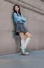 adidas「T头鞋」BARREDA休闲板鞋德训鞋男女阿迪达斯官方轻运动   薄荷绿/汉玉白/树脂黄   42.5 实拍图