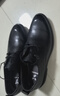 意尔康男鞋商务正装鞋时尚系带皮鞋德比婚鞋棉冬季 53449W 黑色加绒 42 实拍图