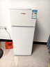HYUNDAI（韩国现代）小冰箱迷你小型家用冷藏冷冻宿舍出租房办公室双开门二门电冰箱节能省电 118L白【行业热卖+店铺热卖】 实拍图