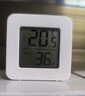 温湿度计婴儿房室内家用车内电子温湿度计迷你便携高精度传感器可壁挂 智能温湿度计-白色小巧*1 实拍图