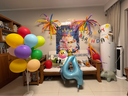 多美忆生日场景布置男女孩生日气球装饰儿童生日快乐烟花挂布套装 实拍图