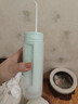 松下（Panasonic）冲牙器便携式洗牙器脉冲水流牙线正畸呵护洁牙器美牙仪牙齿杀菌深度清洁生日新年情人节礼物 翠绿【 3支喷头 】脉冲水流+全身防水DJ33 实拍图