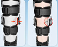 冠爱（GUANAI）医用膝关节固定支具可调节膝盖髌骨折护具下肢韧带外固定护膝支架 实拍图