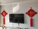 中国结福字挂件客厅玄关对联电视背景装饰墙春节过年乔迁入户送礼 50号招财纳福【流苏款】 实拍图