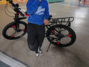 凤凰（Phoenix） 凤凰自行车可折叠山地车路虎男士成年人变速女式越野公路单车 三刀黑红/折叠双避震/全竞速轴承 24寸27速【参考：138-168cm】 实拍图