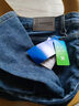真维斯（Jeanswest）王一博代言牛仔裤男秋冬新款天丝舒适修身直筒高端潮牌休闲裤子男 蓝灰【天丝厚款】 34 码(2尺7) 【建议150-160斤】 实拍图