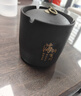 京东物流 紫砂陶瓷烟灰缸男士家用防飞灰密封茶几装饰摆件 天道酬勤带盖-烟灰缸1个装 实拍图