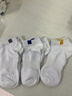 虫儿袜子男100%纯棉短袜秋冬7A抗菌防臭船袜吸汗白色篮球运动中筒男袜 【100%纯棉/不起球】白色短袜 6双 均码 晒单实拍图