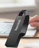闪迪（SanDisk）128GB USB3.2 U盘 CZ550黑色 读速100MB/s 安全加密 数据恢复 学习办公电脑车载 高速大容量优盘 实拍图