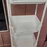 京佳宜小推车置物架宿舍浴室厨房落地多层蔬菜零食置物架收纳架5层白色 实拍图