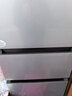 海尔（Haier）「真省电」217L三门小冰箱黑金净化一级能效风冷无霜星辉银BCD-217WGHC3E9S9国家补贴 实拍图