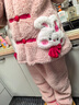 芬腾儿童睡衣女童防静电娃娃领秋冬加厚加绒大童家居服Q9FJ257940358 实拍图