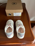 泰兰尼斯春季学步鞋男宝宝鞋子女童婴儿鞋透气软底机能鞋米白24码 实拍图