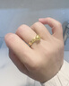 周六福碎碎冰冰足金999黄金戒指女生日礼物计价A0113247 13号 约1.78g 实拍图