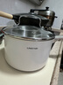 凌丰（LINKFAIR）奶锅不锈钢婴儿辅食锅无涂层煮面锅雪平锅小汤锅燃气电磁炉通用 316L奶锅 18cm 实拍图