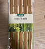 双枪 筷子无漆无蜡竹筷高温碳化天然环保家用餐具防滑筷子 30双 3包 实拍图