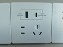 公牛（BULL）开关插座 G12系列五孔带USB+Type-C 30w快充奶油风G12E537暮雪白 实拍图